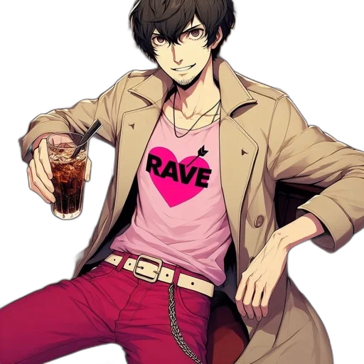 jacket, pixel art, anime, vaporwave transparent PNG cut-out