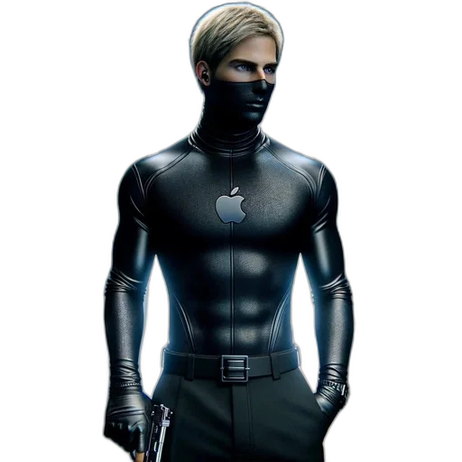 jacket, mask, weapon, concept art transparent PNG cut-out