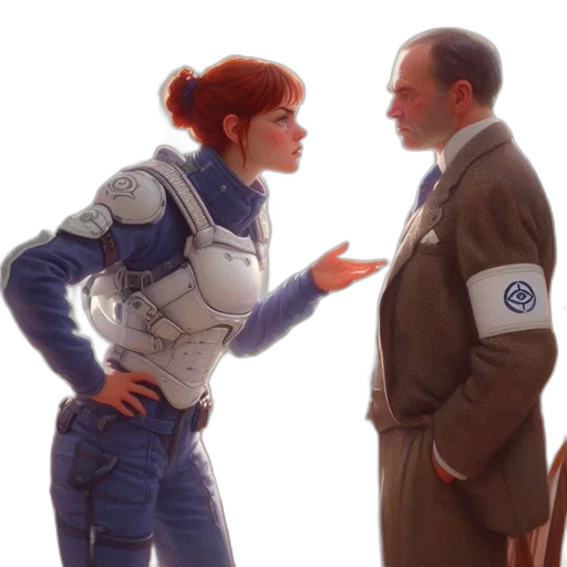 jacket, robot, concept art, outer space transparent PNG cut-out