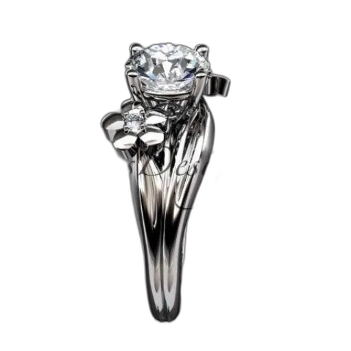 jewelry, crown, silver, engagement transparent PNG cut-out