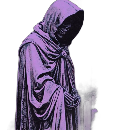dress, jacket, staff, mask transparent PNG cut-out
