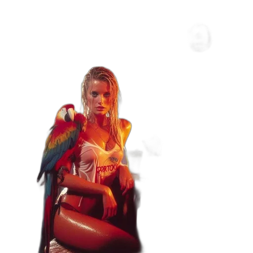 jacket, concept art, photorealistic, fire transparent PNG cut-out