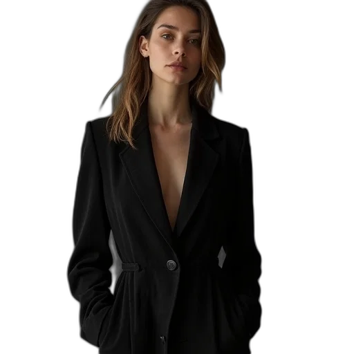 jacket, dress, staff, jewelry transparent PNG cut-out