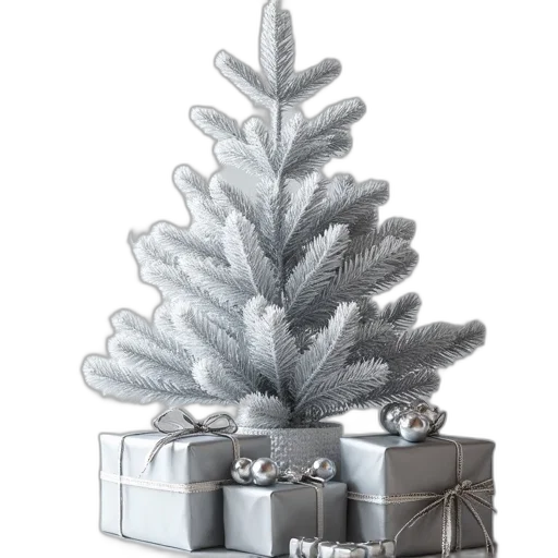 jewelry, tree, 3d render, monochrome transparent PNG cut-out