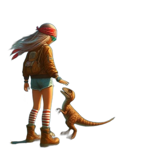 animal, creature, dragon, staff transparent PNG cut-out