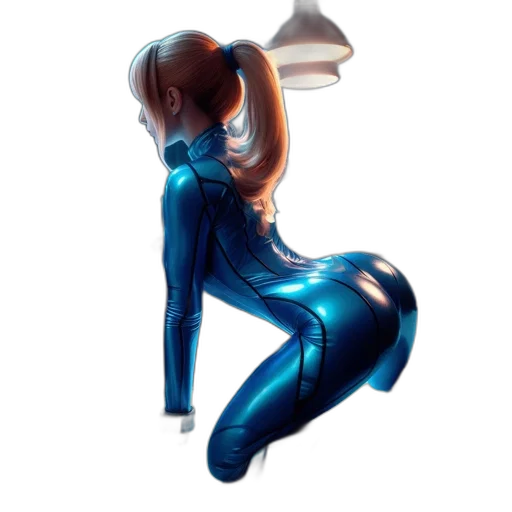 robot, dress, concept art, 3d render transparent PNG cut-out
