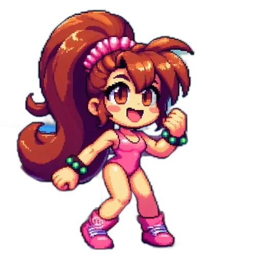staff, weapon, pixel art, vaporwave transparent PNG cut-out
