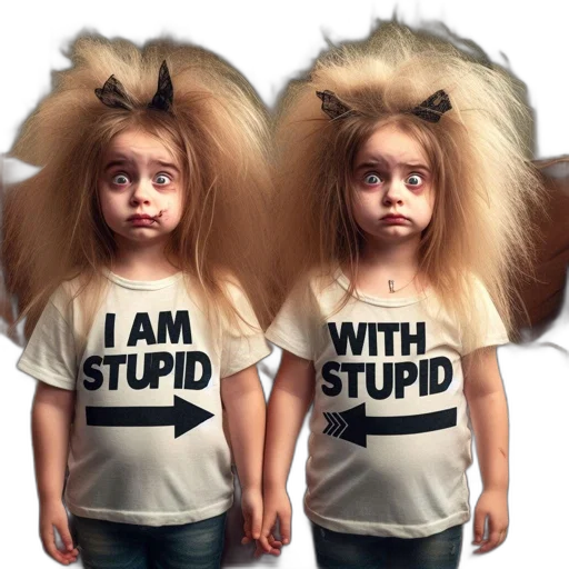 hair, two, young, girls transparent PNG cut-out