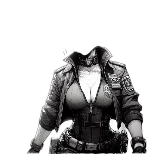 jacket, weapon, mask, face transparent PNG cut-out