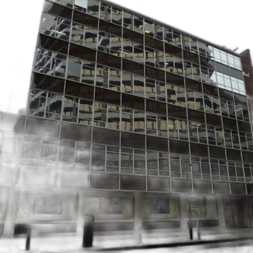 building, 3d render, concept art, photorealistic transparent PNG cut-out