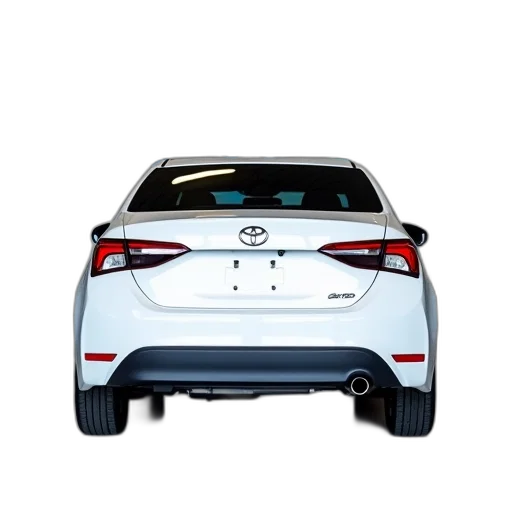car, white, toyota, corolla transparent PNG cut-out