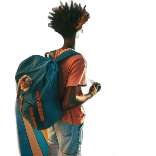 jacket, staff, bottle, weapon transparent PNG cut-out