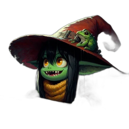 hat, dragon, mask, staff transparent PNG cut-out