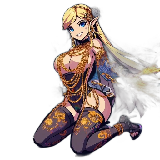 dress, staff, dragon, sword transparent PNG cut-out