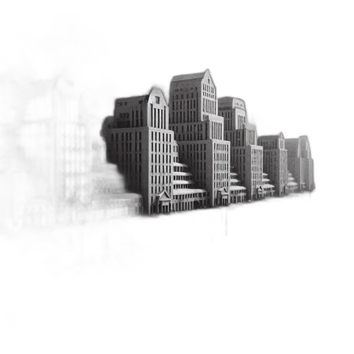 building, furniture, 3d render, concept art transparent PNG cut-out
