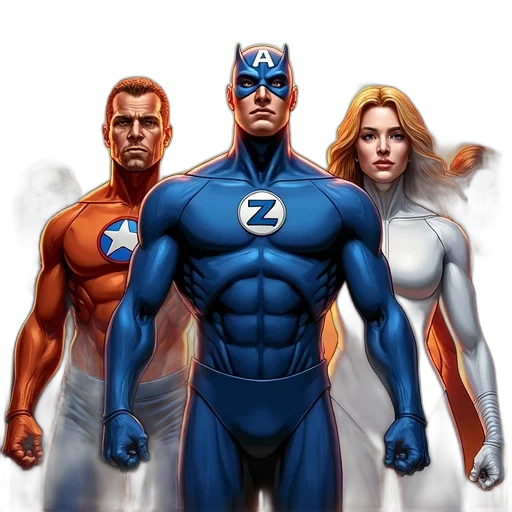 comic book art, concept art, cartoon, second transparent PNG cut-out
