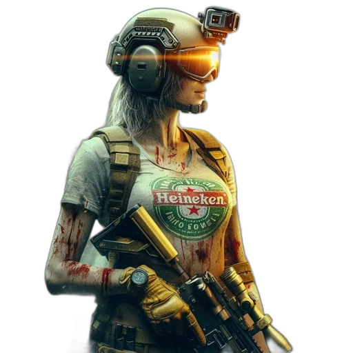 weapon, mask, face, robot transparent PNG cut-out