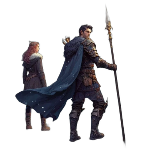 sword, staff, weapon, jacket transparent PNG cut-out
