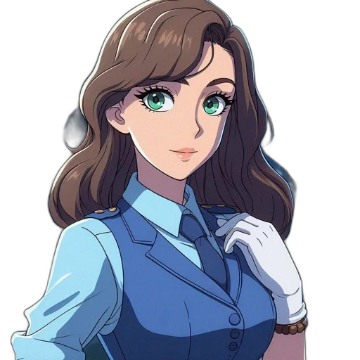 staff, face, dress, jacket transparent PNG cut-out