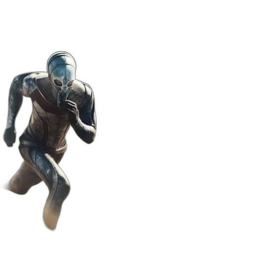 robot, creature, mask, 3d render transparent PNG cut-out