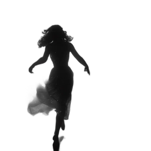 dress, hair, creature, mask transparent PNG cut-out