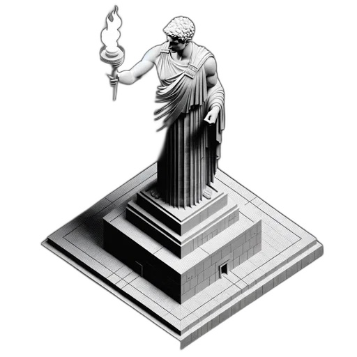 concept art, 3d render, vaporwave, pixel art transparent PNG cut-out