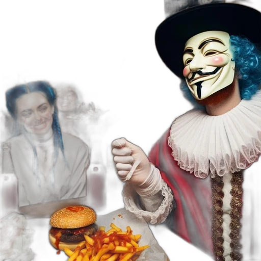 food, mask, concept art, fire transparent PNG cut-out
