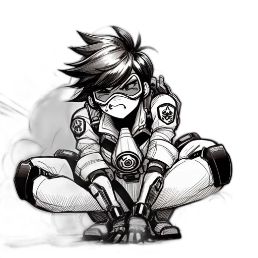 robot, comic book art, concept art, cyberpunk transparent PNG cut-out