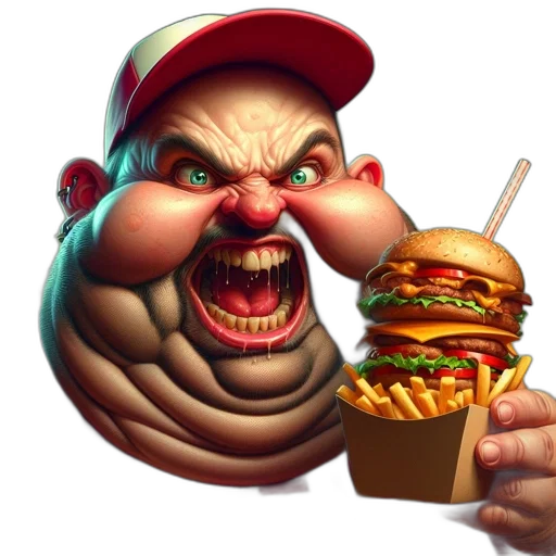 food, creature, face, animal transparent PNG cut-out