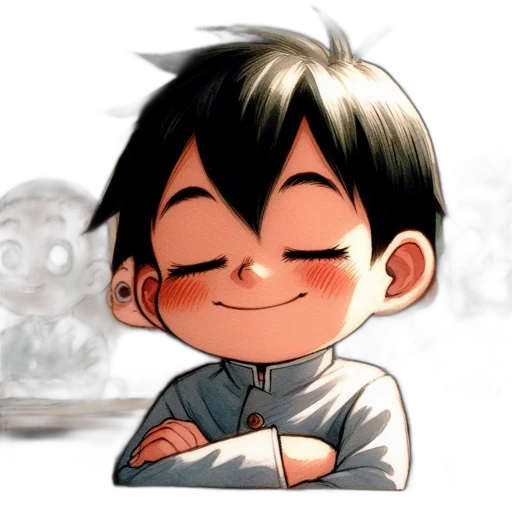 face, cartoon, anime, pixel art transparent PNG cut-out