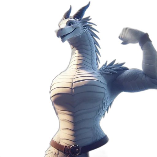 dragon, animal, creature, 3d render transparent PNG cut-out