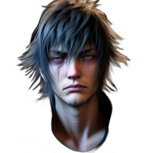 face, mask, hair, concept art transparent PNG cut-out