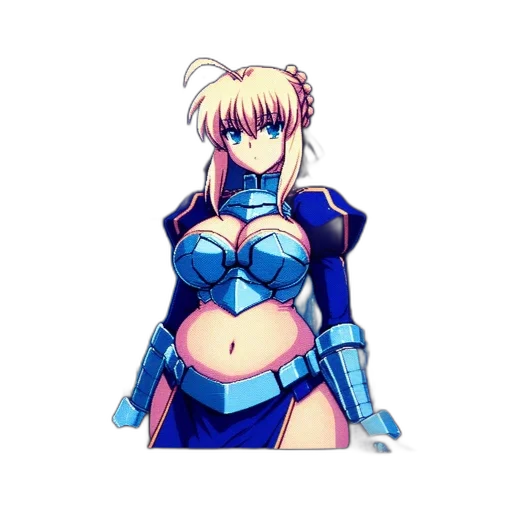 robot, staff, dress, pixel art transparent PNG cut-out