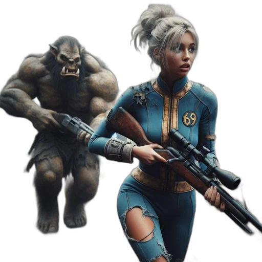 creature, concept art, fantasy art, comic book art transparent PNG cut-out