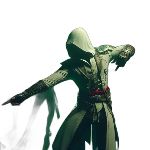 sword, jacket, staff, mask transparent PNG cut-out