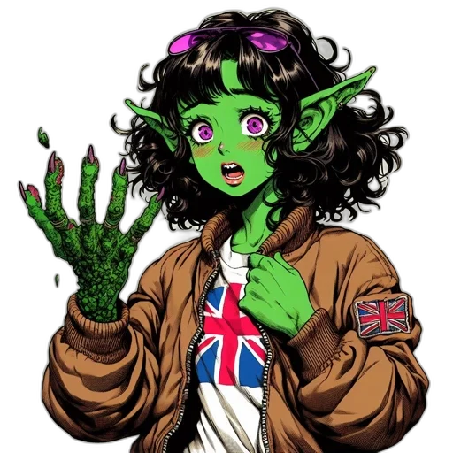 staff, creature, jacket, concept art transparent PNG cut-out
