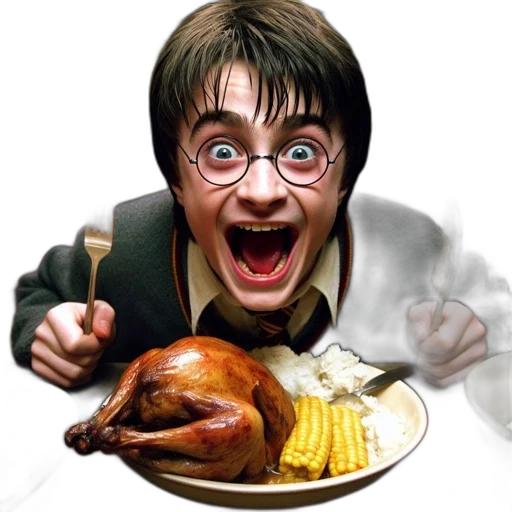 food, photorealistic, young, boy transparent PNG cut-out