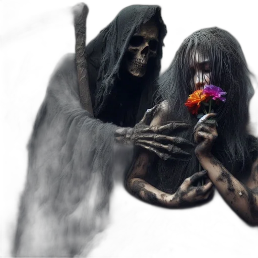 mask, flower, fantasy art, concept art transparent PNG cut-out