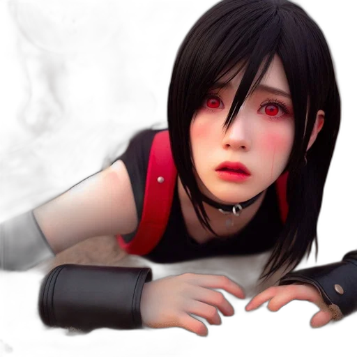face, weapon, concept art, 3d render transparent PNG cut-out