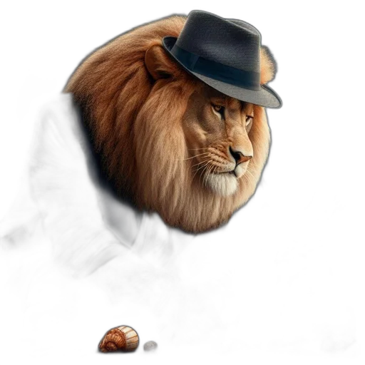 hat, animal, creature, staff transparent PNG cut-out