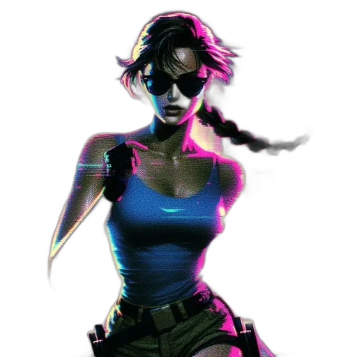 weapon, cyberpunk, comic book art, concept art transparent PNG cut-out