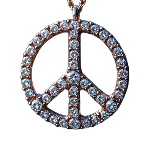 jewelry, peace, charm, circle transparent PNG cut-out