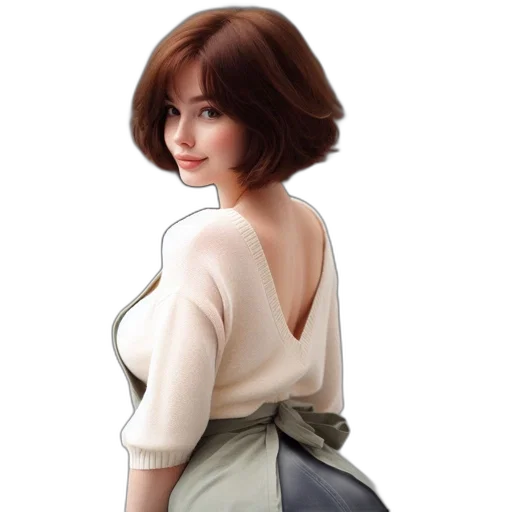 dress, jacket, photorealistic, oil painting transparent PNG cut-out