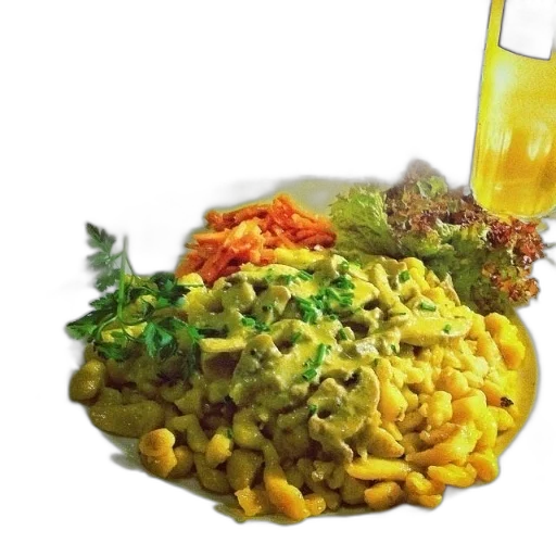 food, plate, pasta, creamy transparent PNG cut-out