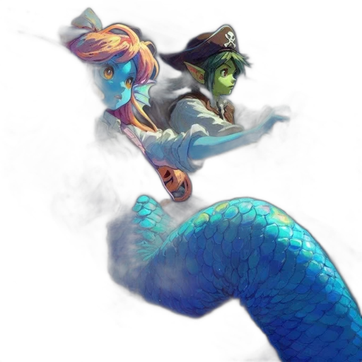dragon, staff, creature, hat transparent PNG cut-out