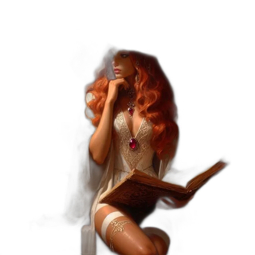 dress, fantasy art, concept art, comic book art transparent PNG cut-out