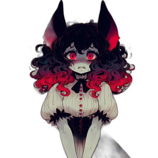 creature, mask, dress, staff transparent PNG cut-out