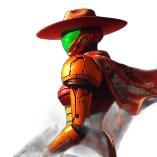 robot, hat, weapon, mask transparent PNG cut-out