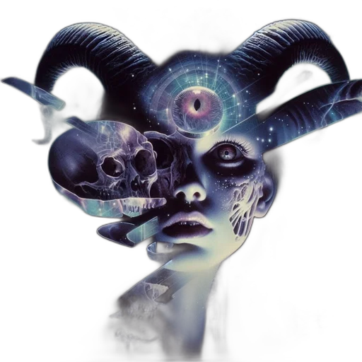 mask, face, creature, staff transparent PNG cut-out