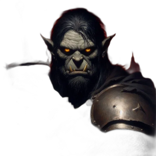 face, mask, staff, creature transparent PNG cut-out